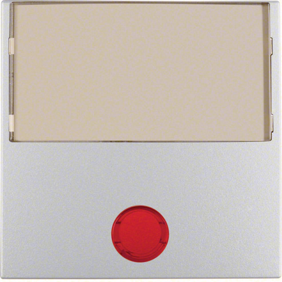 Berker 16961404 Wippe m. 5 beiliegenden Linsen und großem Beschriftungsfeld S.1/B.3/B.7 alu matt