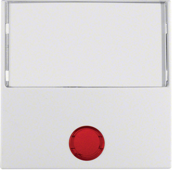 Berker 16961909 Wippe mit Beschriftungsf. groß u. 5 beil. Linsen S.1/B.3/B.7 polarweiß. matt