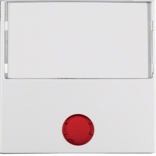 Berker 16968989 Wippe m. Beschriftungsf. Groß u. 5 beilieg. Linsen S.1/B.3/B.7 polarweiß glänz.