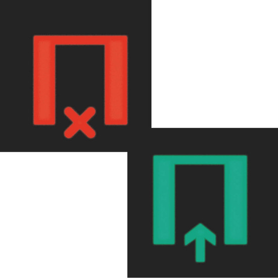 Berker 19058012 Folie Bi-Color für LED-Signallicht-Einsatz mit Symbol Warten/Eintreten