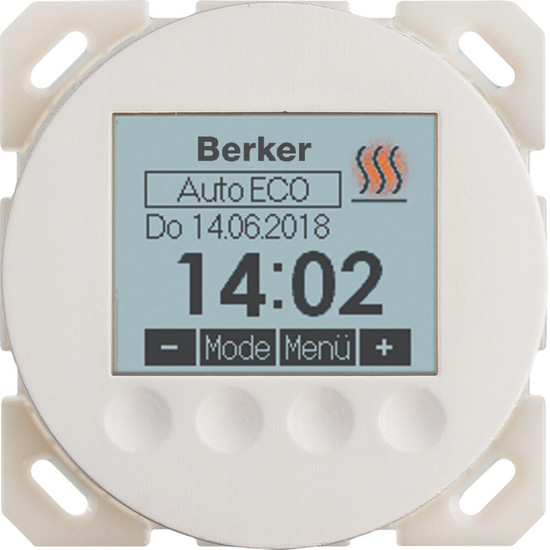 Berker 20462089 Temperaturregler Zeitgesteuer. R.x Serie1930 polar weiß glänzend
