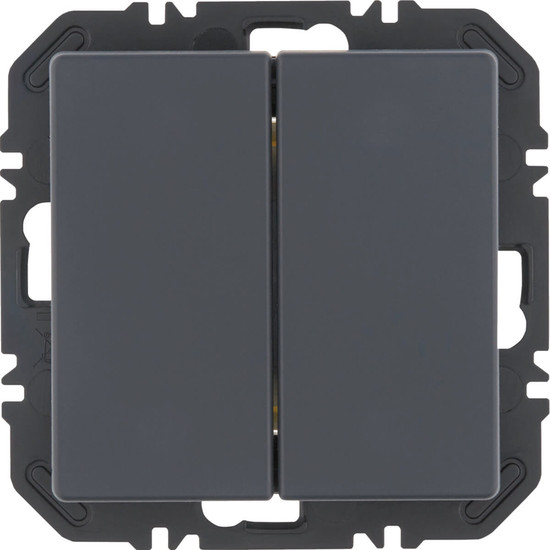 Berker 24126186 Wandsendermodul Enocean mit Wippe 2fach. Q.x. anthrazit samt