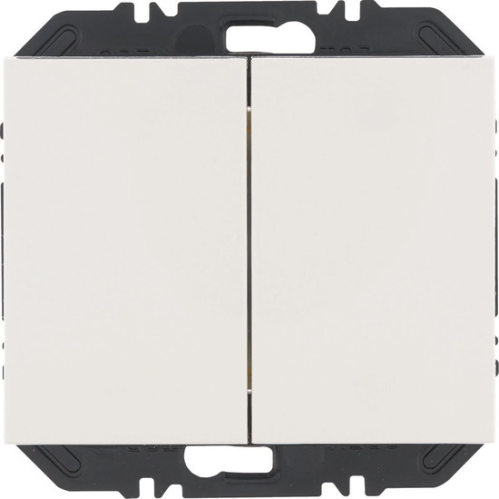 Berker 24127109 Wandsendermodul Enocean mit Wippe 2fach. K.1. polarweiß glänzend
