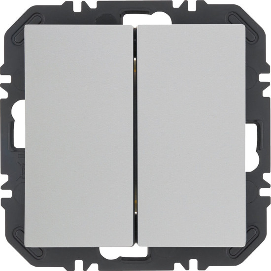 Berker 24128189 Wandsendermodul Enocean mit Wippe 2fach. S.1. polarweiß glänzend