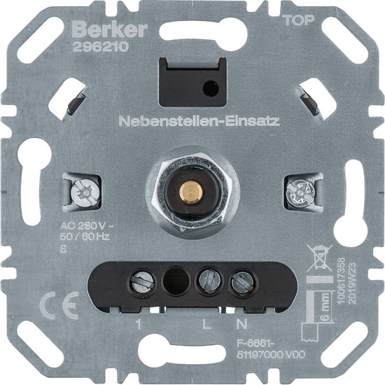 Berker 296210 Nebenstellen-Einsatz für Universal-Drehdimmer Komfort. Softrastung. Lichtst.