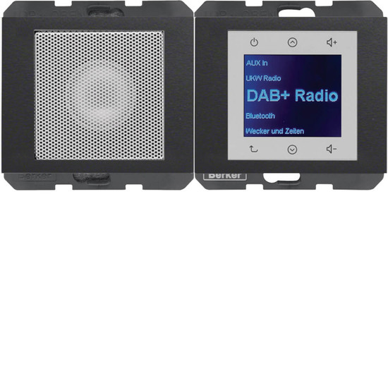 Berker 29807006 Radio Touch mit Lautsprecher DAB+ K.x anthrazit matt