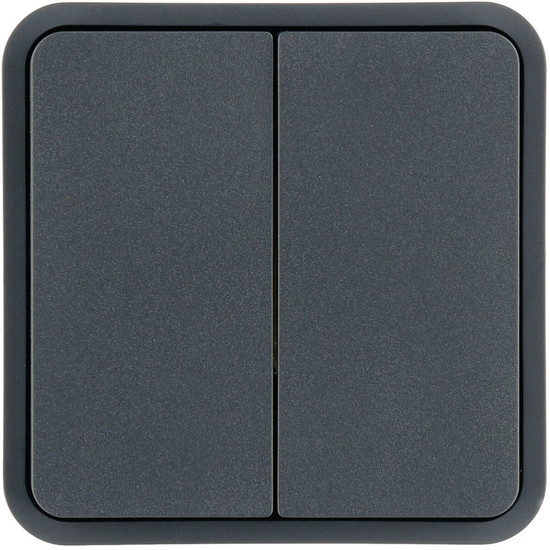 Berker 30553545 Wippe 2fach für W.1 Taster-BA.grau