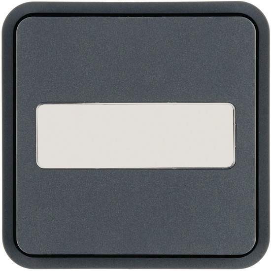 Berker 30763545 Wippe 1fach. für W.1 Taster-BA.mit Beschriftungsfeld.grau