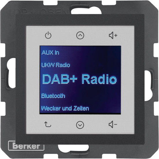 Berker 30841606 Radio Touch UP DAB+. Bluetooth B.x anthrazit