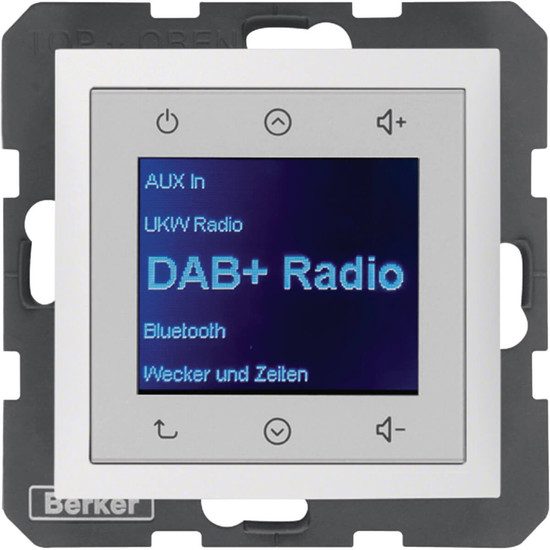 Berker 30849909 Radio Touch UP DAB+. Bluetooth S.1/B.x polarweiss matt