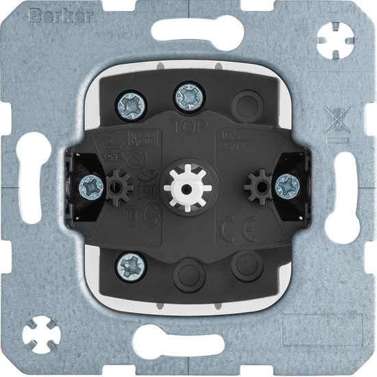 Berker 384103 Jalousie-Drehschalter 1-polig.Tastrast-Funktion. Jalousiesteuerung