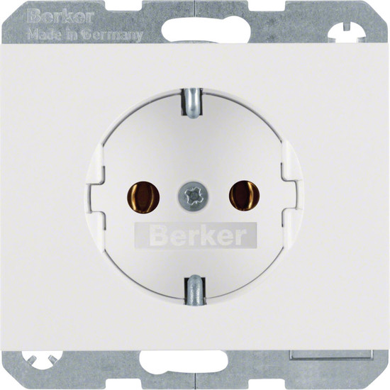 Berker 41157009 Steckdose Schuko K.1 polarweiß. glänzend