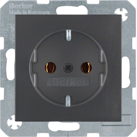 Berker 41431606 Steckdose Schuko S.1/B.3/B.7 anthrazit. matt