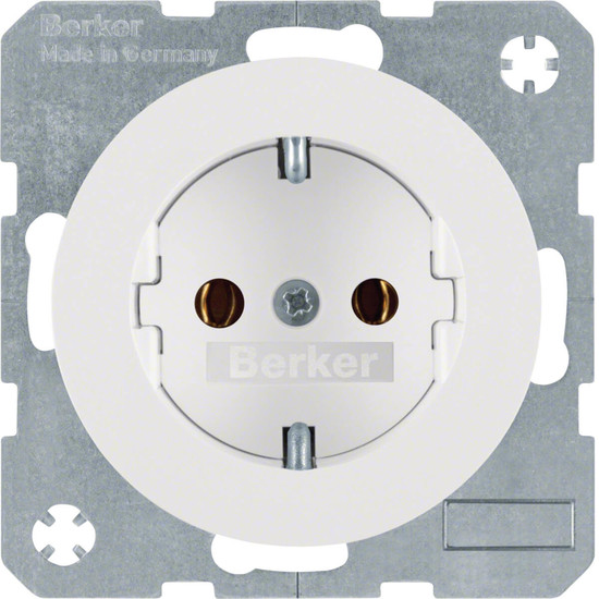 Berker 41432089 Steckdose Schuko R.1/R.3 polarweiß. glänzend