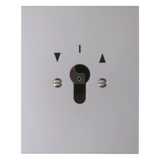 Berker 4412 Jalousie-Schlüsselschalter Up für Profil-Halbzylinder Druckguss IP44