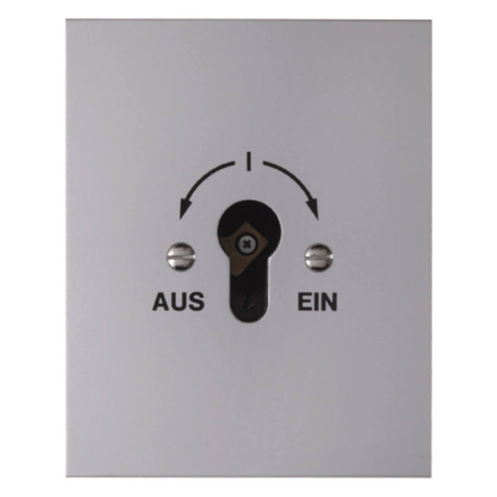 Berker 4416 Schlüsselschalter Up für Profil-Halbzylinder Druckguss IP44