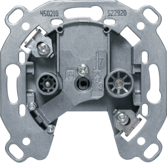 Berker 450210 Antennen-Steckdose 2Loch TV.FM. Einzeldose