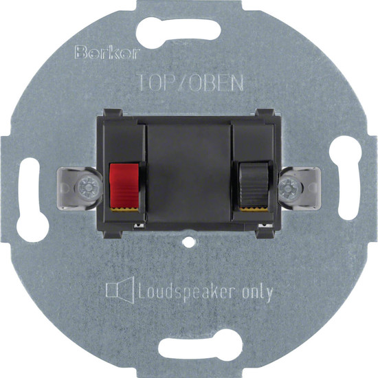 Berker 457205 Lautsprecher-Anschlussdose Modul-Einsätze anthrazit. matt