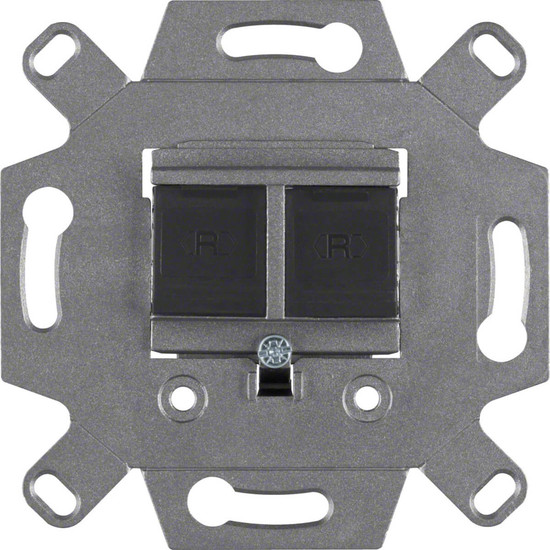 Berker 4588 Modulare UAE-Steckdose 8/8-polig geschirmt Modul-Einsätze