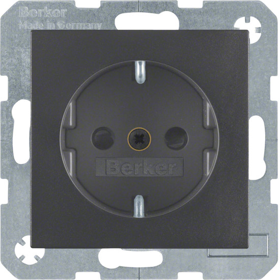 Berker 47231606 Steckdose Schuko mit erhöhtem Berührungsschutz S.1/B.3/B.7 anthrazit. matt