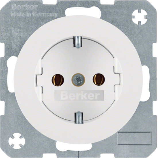 Berker 47432089 Steckdose Schuko R.1/R.3 polarweiß. glänzend