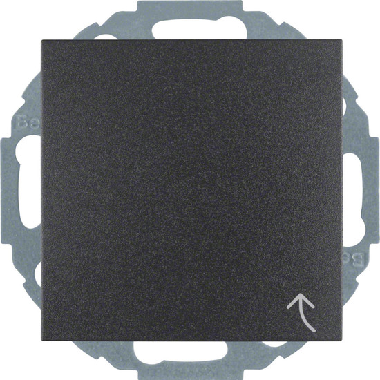 Berker 47441606 Steckdose Schuko mit Klappdeckel u. erh.BS S.1/B.3/B.7 anthrazit. matt