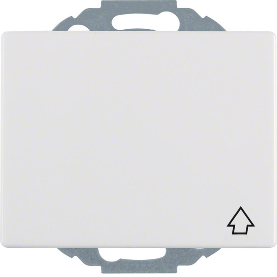 Berker 47477109 Steckdose Schuko mit Klappdeckel u. erh.BS K.1 polarweiß glänzend