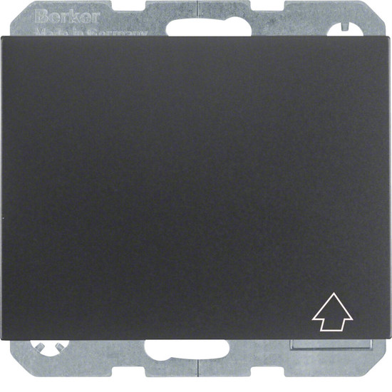 Berker 47517206 Steckdose Schuko mit selbstschl. Klappdeckel u. erh.BS K.1 anthrazit. matt