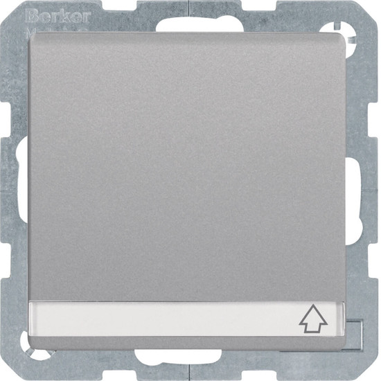 Berker 47526084 Steckdose Schuko mit Klappdeckel. BSF u. erh.BS Q.x alu samt. lackiert