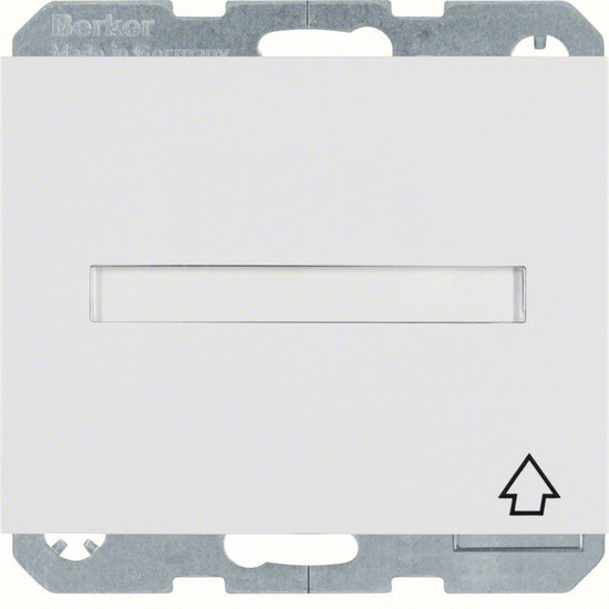 Berker 47527109 Steckdose Schuko mit Klappdeckel. BSF und erh.BS K.1 polarweiß glänzend