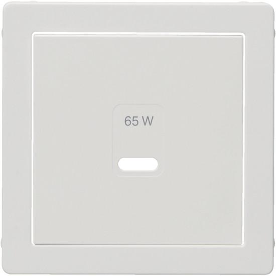 Berker 48606089 Zentralstück für USB Q.x. polarweiß samt