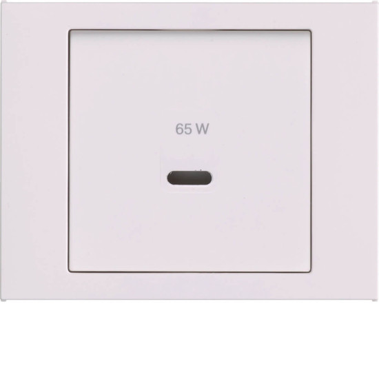 Berker 48607009 Zentralstück für USB K.x. polarweiß glänzend