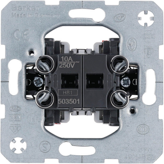 Berker 503501 Serientaster Öffner und Schließer mit getrennten Eingangsklemmen