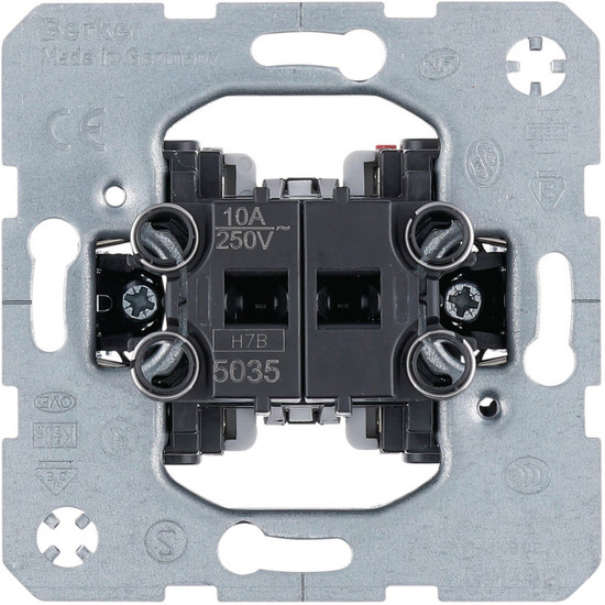 Berker 5035 Serientaster 2 Schließer mit gemeinsamer Eingangsklemme