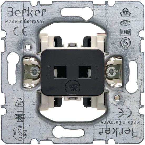 Berker 505203 Tastereinsatz f. Hotelcard-Schaltaufs. 10 A Öffner/Schließer. getr. Eingangskl.