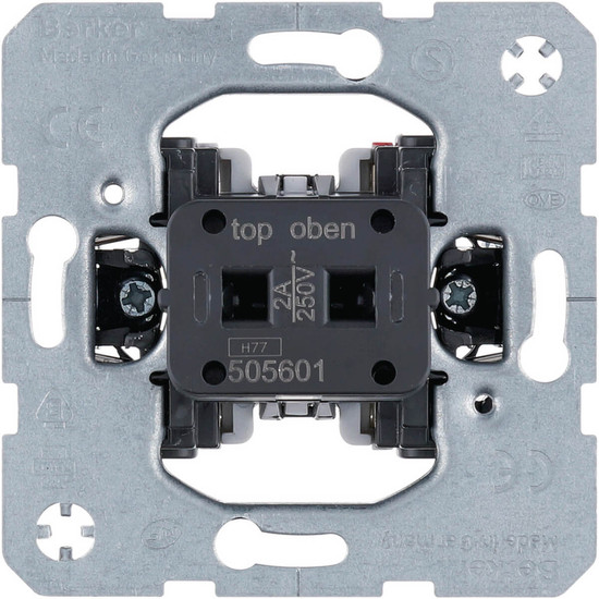 Berker 505601 Tastereinsatz f. Hotelcard-Schaltaufsatz. 2 A. Wechsler. verwendb. als S oder Ö