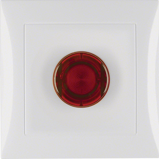 Berker 51018989 Treppenhaustaster E10 komplett S.1 polarweiß. glänzend