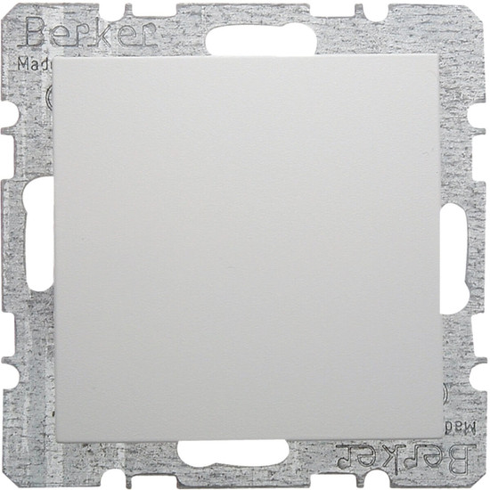 Berker 6710091909 Blindverschluss mit Zentralstück S.1/B.3/B.7 polarweiß. matt