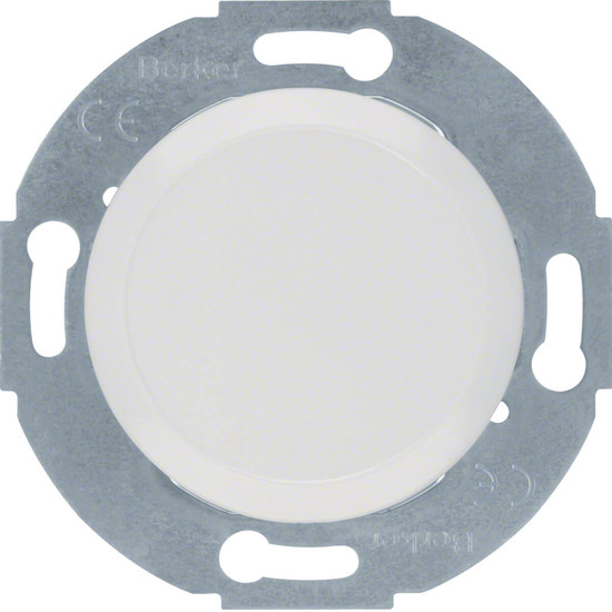 Berker 67100920 Blindverschluss mit Zentralstück 1930/Glas/Palazzo polarweiß. glänzend