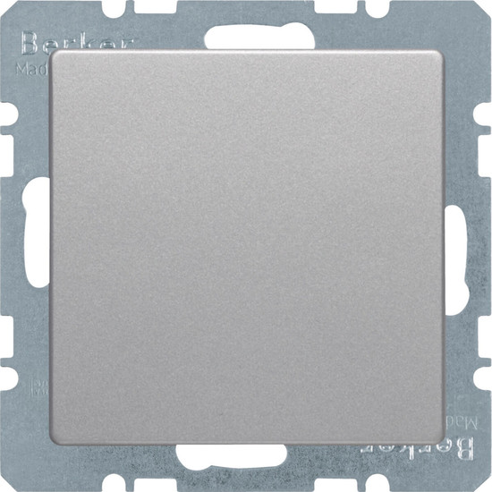 Berker 6710096084 Blindverschluss mit Zentralstück Q.x alu samt. lackiert