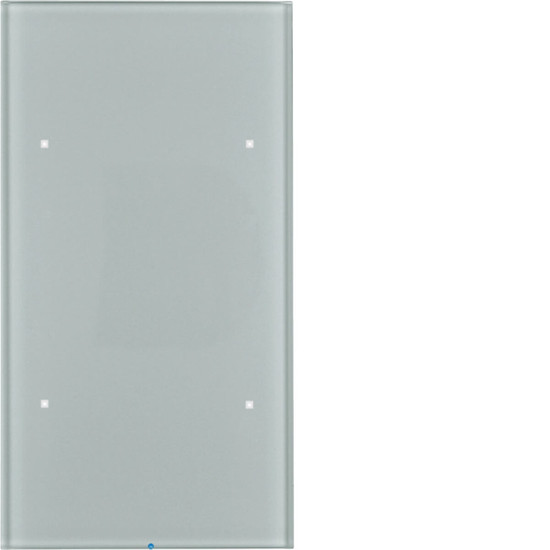 Berker 75142034 Glas-Sensor 2fach Komfort TS Sensor. alu