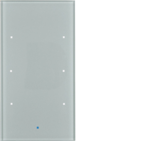 Berker 75143034 Glas-Sensor 3fach Komfort TS Sensor. alu
