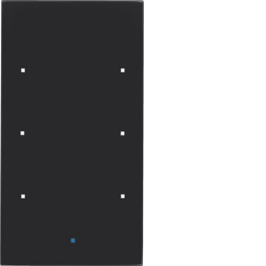 Berker 75143835 Glas-Sensor 3fach Komfort TS Sensor. schwarz