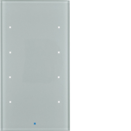 Berker 75144034 Glas-Sensor 4fach Komfort TS Sensor. alu