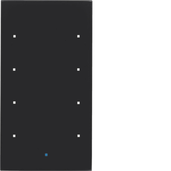 Berker 75144835 Glas-Sensor 4fach Komfort TS Sensor. schwarz