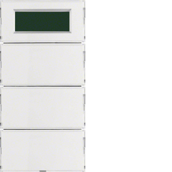 Berker 75663780 Tastsensor 3fach mit RTR. Display S.1/B.3/B.7 für weiß und polarweiß
