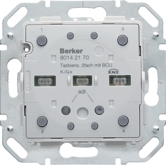Berker 80142170 Tastsensor-Modul 2fach mit integriertem Busankoppler KNX Q.x/K.x