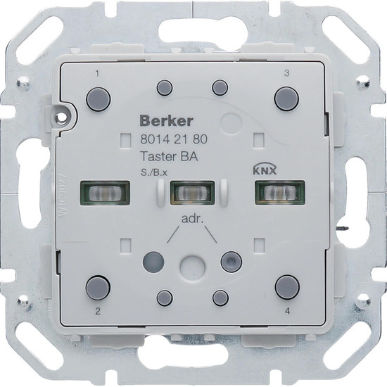 Berker 80142180 Tastsensor-Modul 2fach mit integriertem Busankoppler KNX S.1/B.x