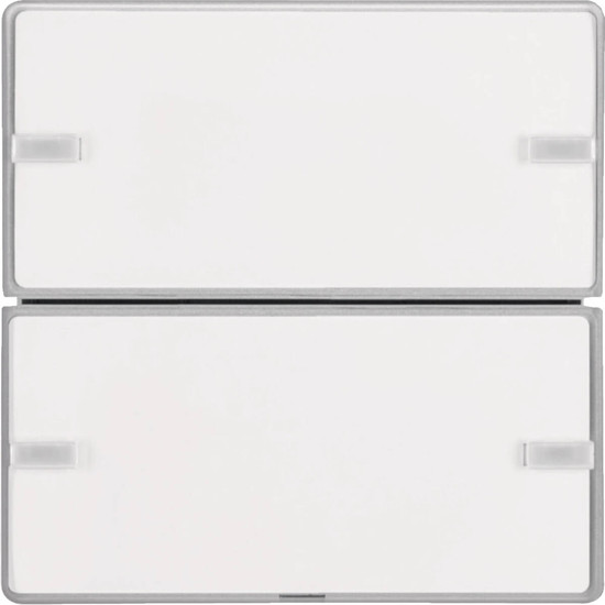 Berker 80142321 Tastsensor 2fach Komfort mit Beschriftungsfeld KNX Q.x alu samt. lackiert