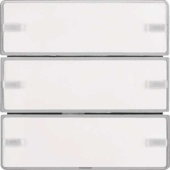 Berker 80143321 Tastsensor 3fach Komfort mit Beschriftungsfeld KNX Q.x alu samt. lackiert